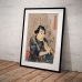Fine Art Poster - Japanese Musician - Utagawa Kuniyoshi 
